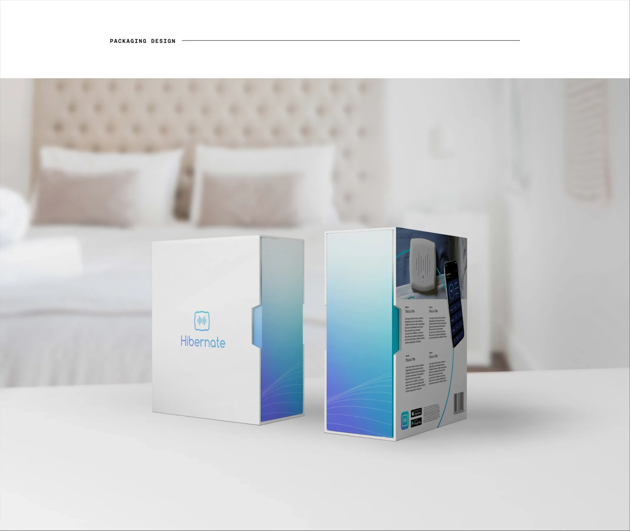Hibernate product packaging design